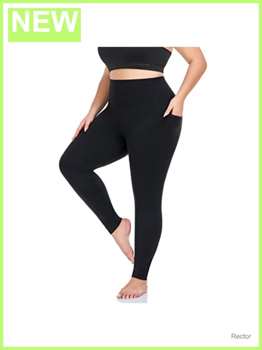Plus Size Leggings with Pockets High Rise Tummy Control Yoga Pants